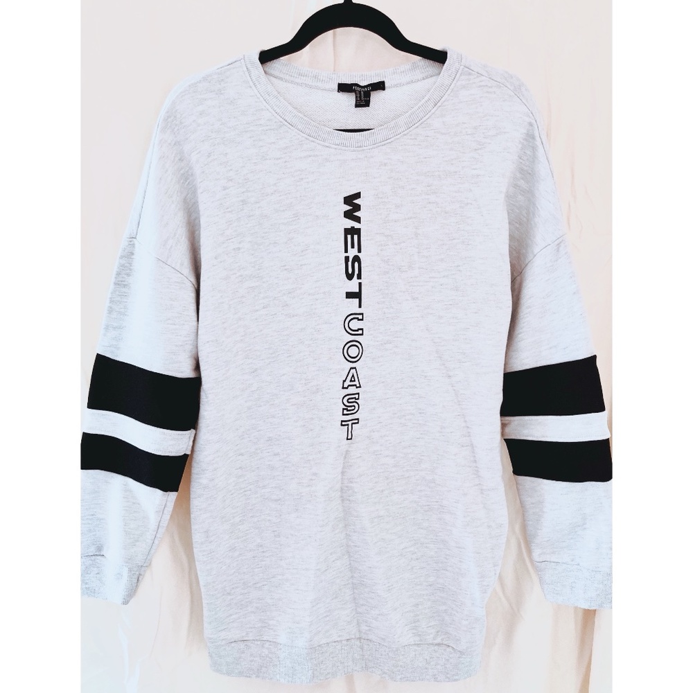 Forever 21 Crew Neck Sweatshirt Style Dress